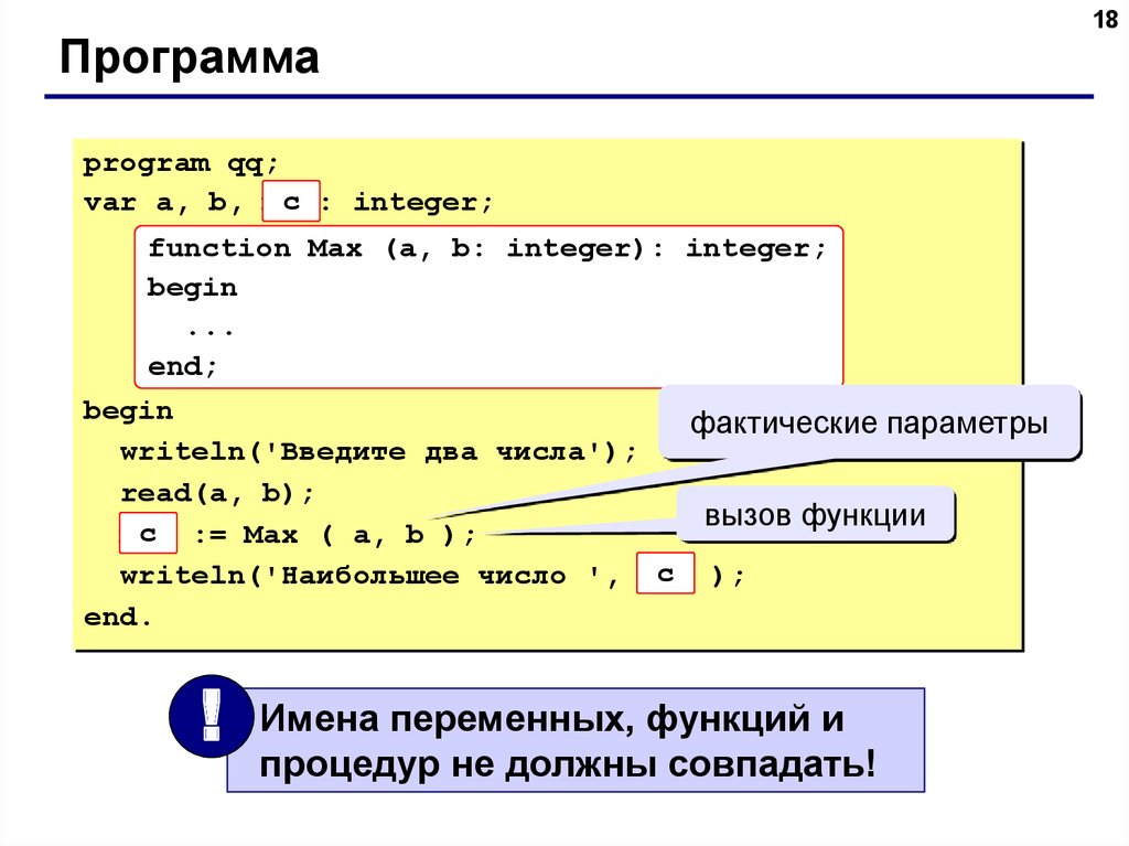 Program begin writeln. Программа с функцией в Паскале. Процедуры в языке программирования Паскаль. Программирование на языке Паскаль 7 класс. Программа function.