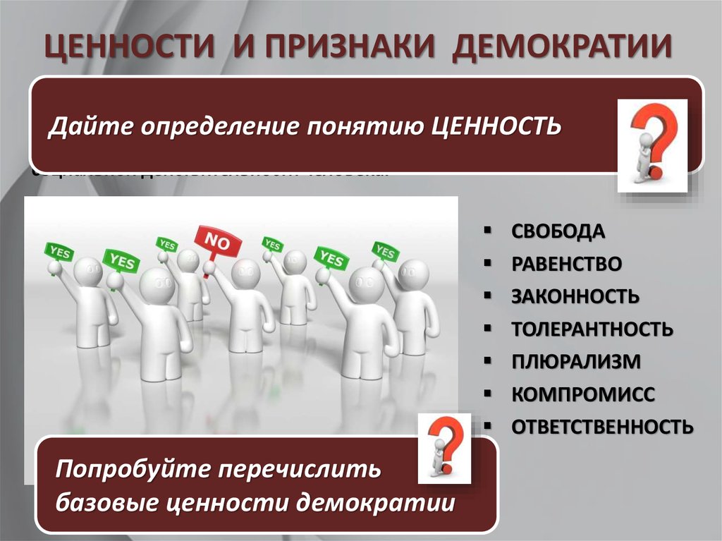 3 основные признаки демократии. Признаки и ценности демократии. Демократия ее основные признаки. Демократия и ее основные ценности. Демократия это в обществознании.