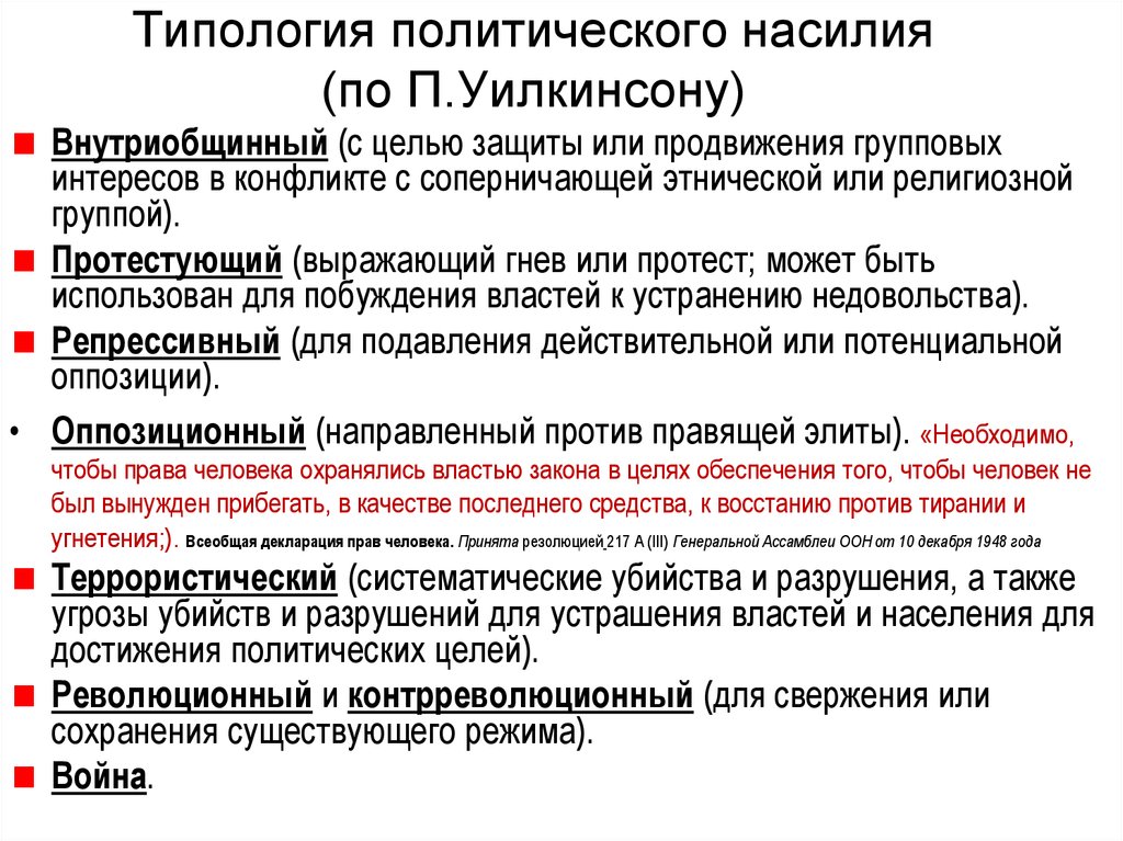 Политическое насилие. Типология насилия. Типология политических конфликтов. Виды политического насилия. Формы политического насилия.