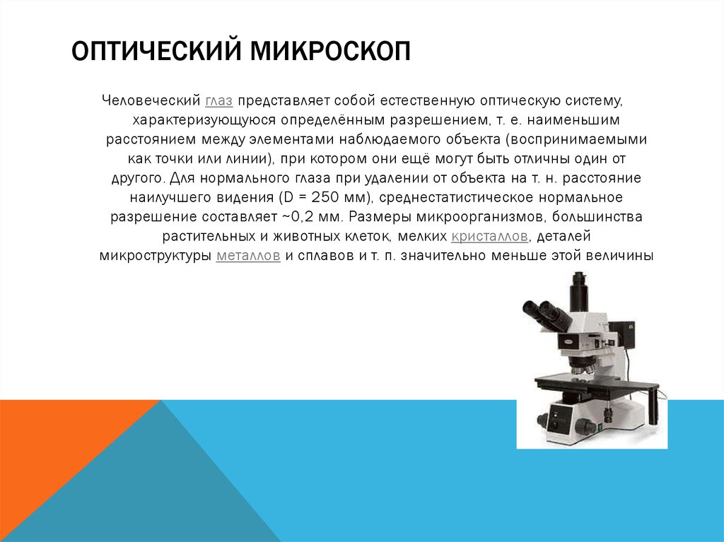 Микроскоп презентация по физике 8 класс