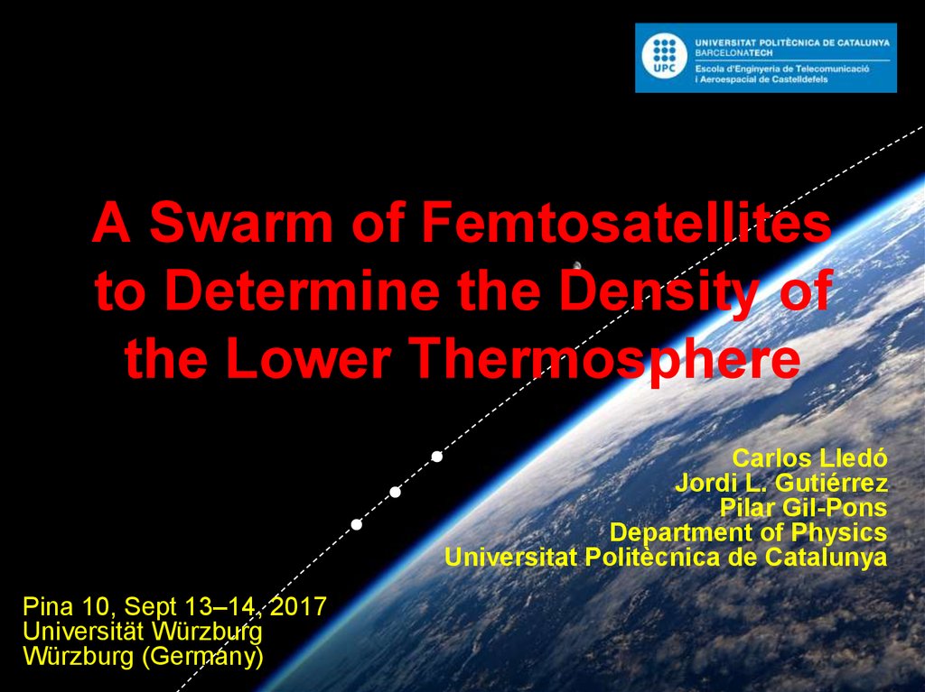 A Swarm of Femtosatellites to Determine the Density of the Lower Thermosphere