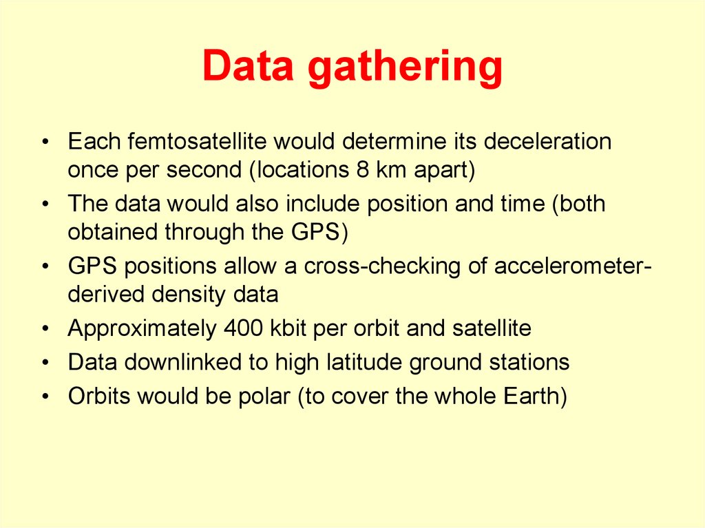 Data gathering