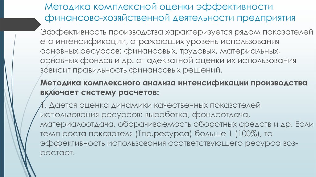 Анализ эффективности деятельности предприятия презентация