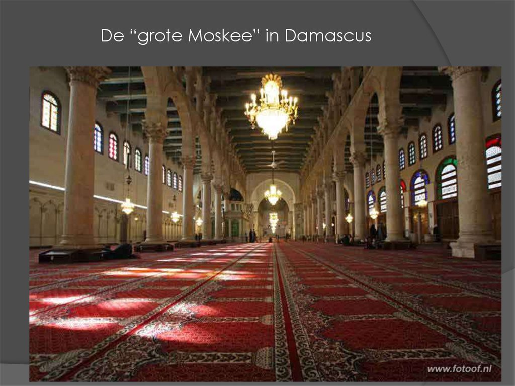 De “grote Moskee” in Damascus