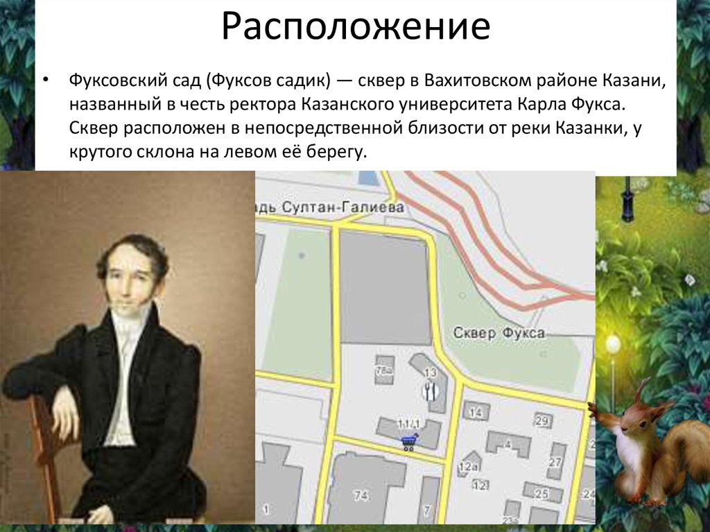 Расположение