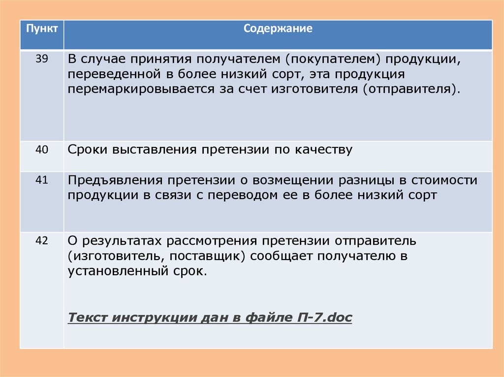 Инструкции госарбитража ссср п 7