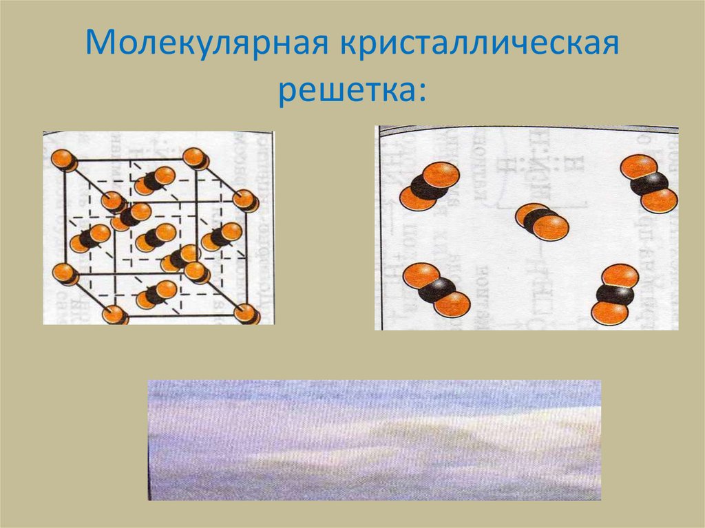 В узлах молекулярной кристаллической решетки находятся