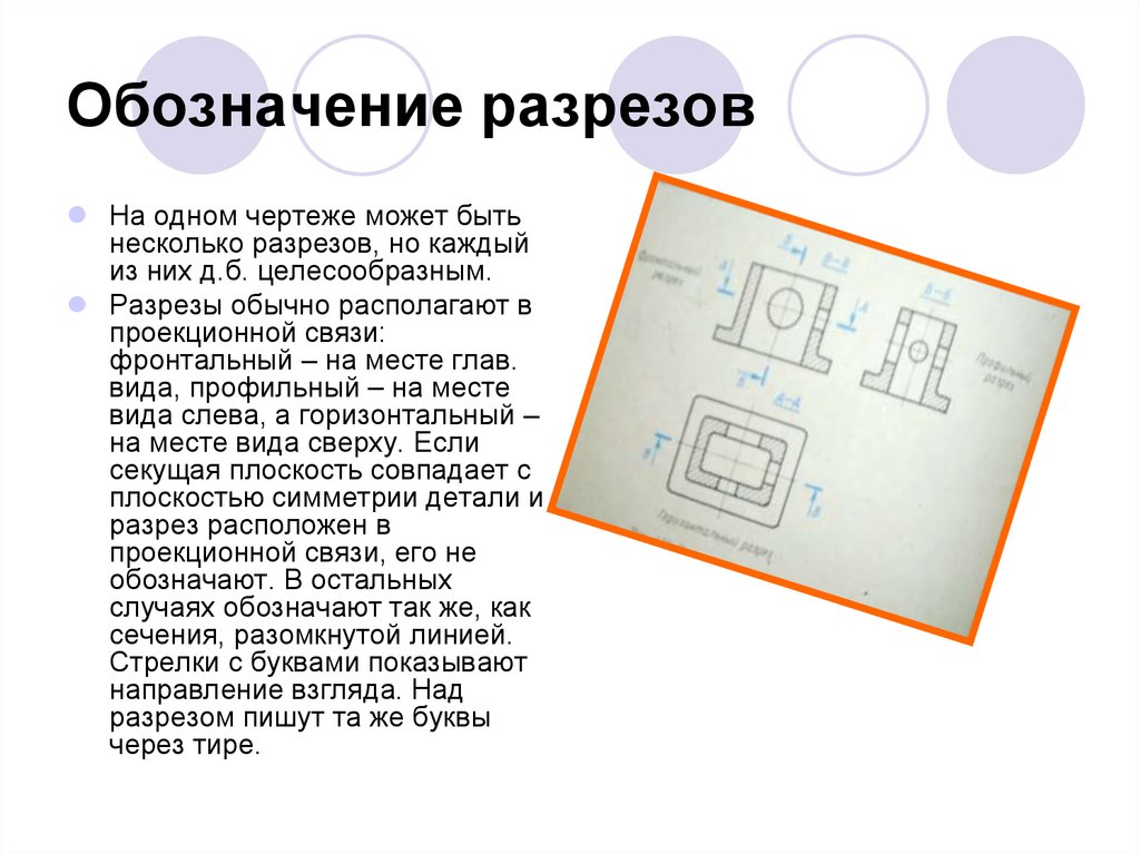 Сколько разрезов. Обозначение профильного разреза. Как обозначается профильный разрез. Разрезы обычно располагают в проекционной связи. Обозначение нескольких разрезов.