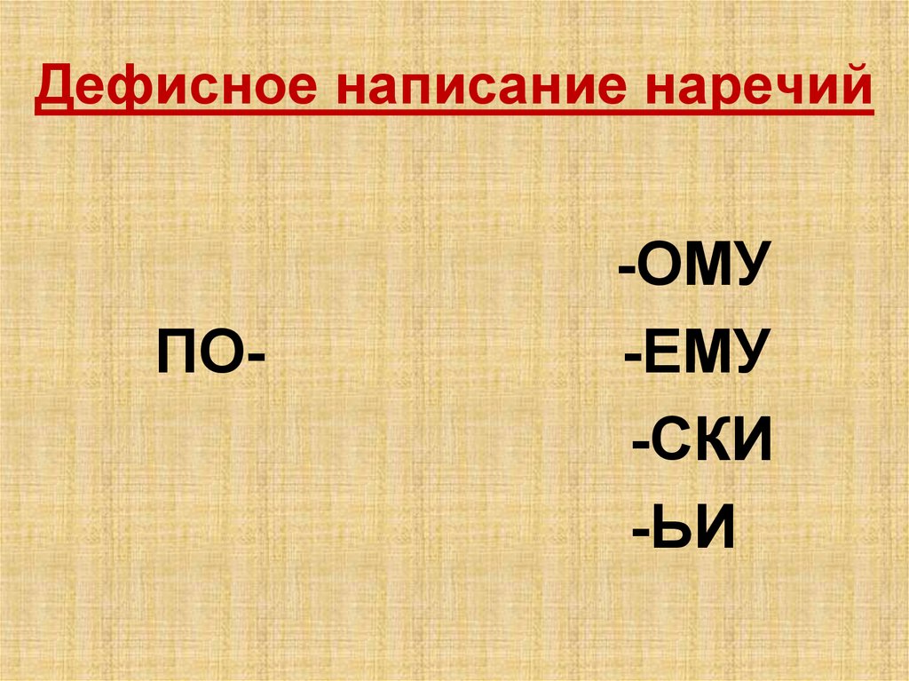 Дефисное написание слов тест