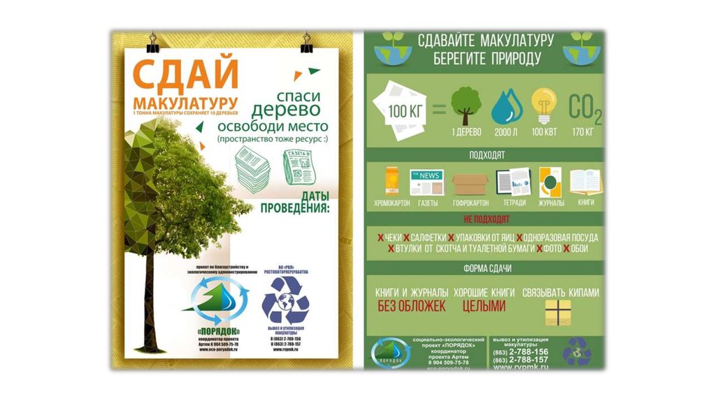 Проект сбор макулатуры в школе