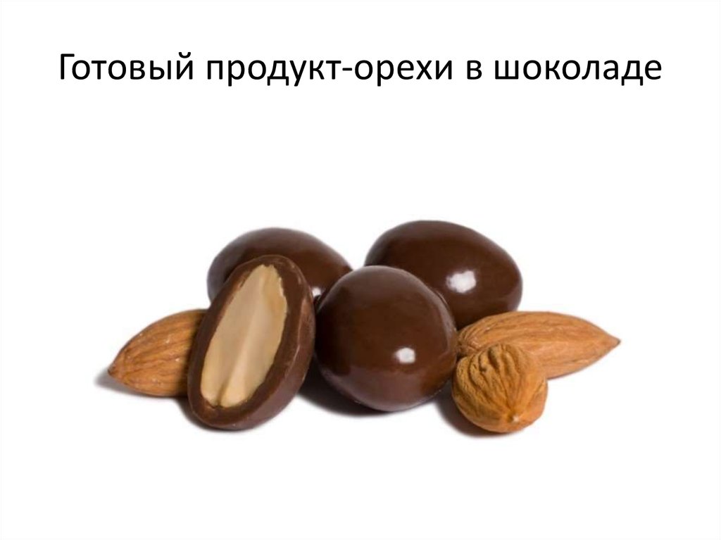 Готовый продукт-орехи в шоколаде