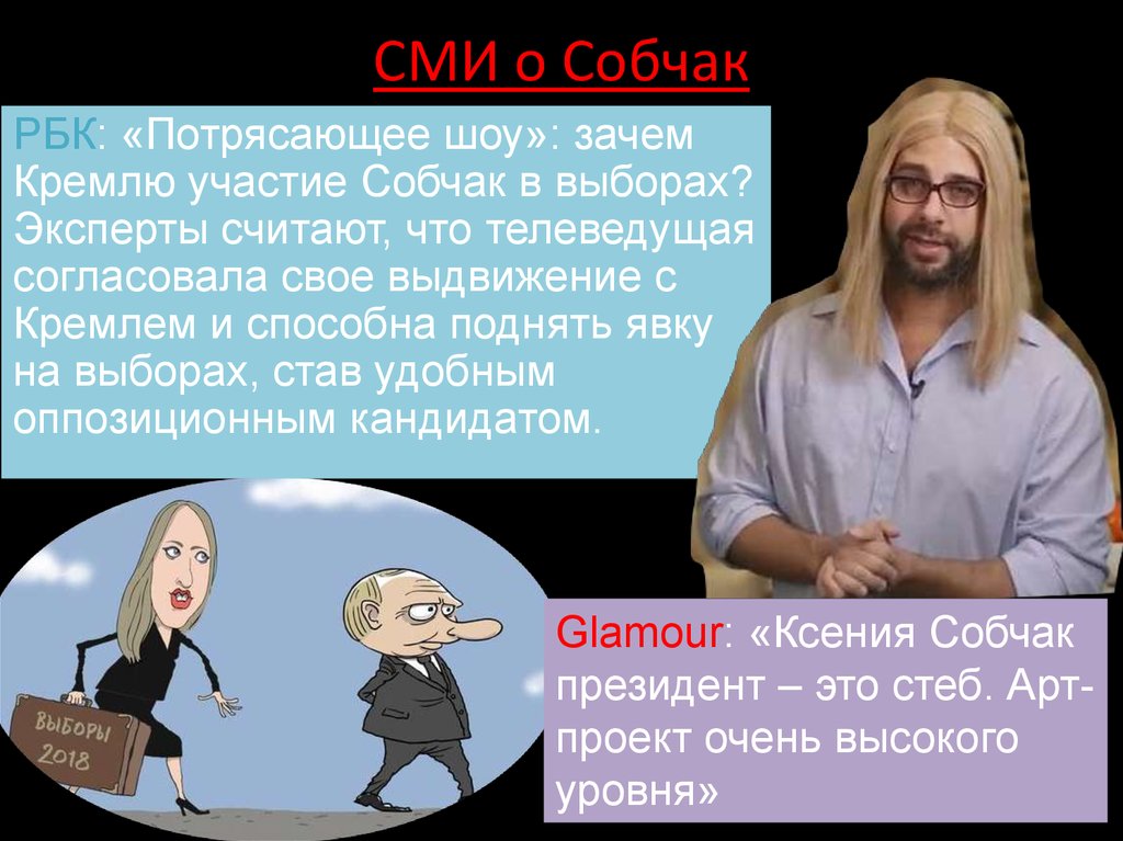 СМИ о Собчак