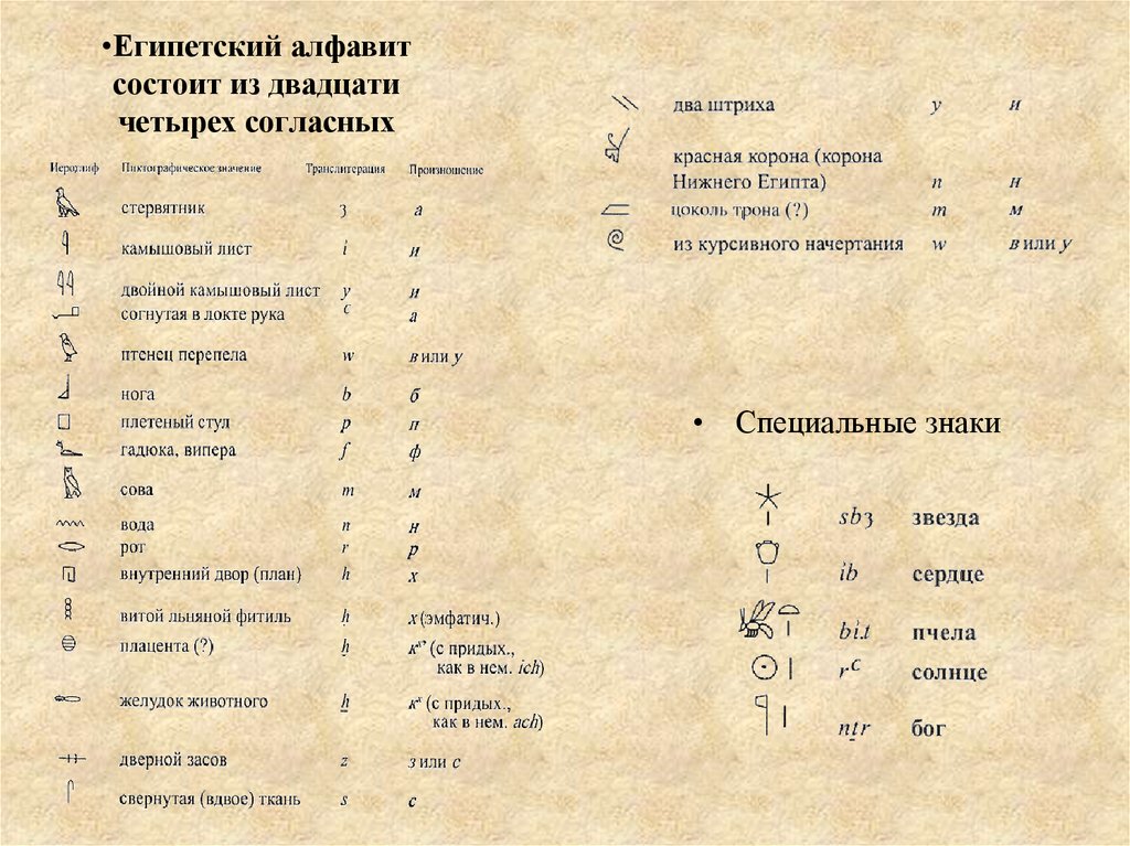 Перевод с египетских иероглифов на русский язык по фото