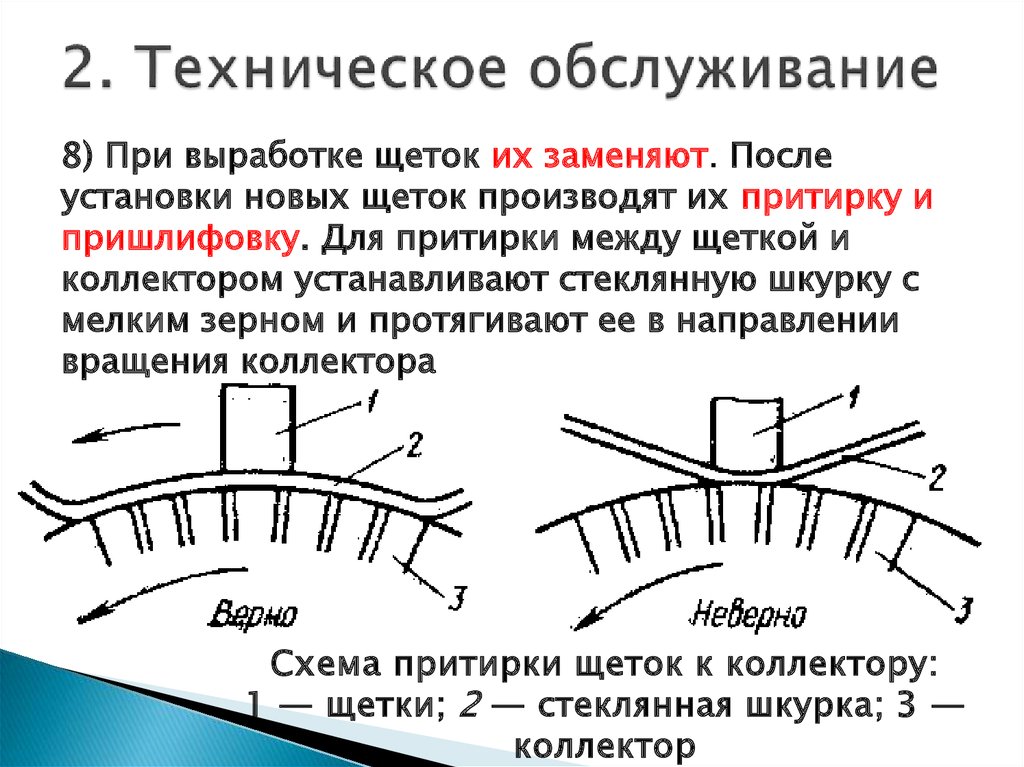 Обслуживание электрических машин кратко