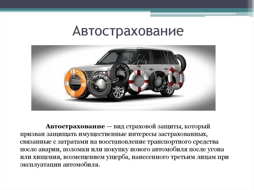 Особенности автострахования в россии курсовая