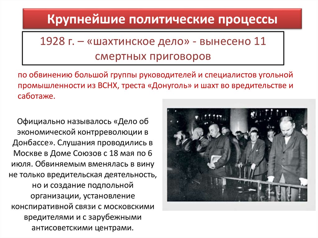 К послевоенным репрессиям относятся. Шахтинское дело 1928 года. Шахтинское дело 1928 репрессия. Репрессии Шахтинское дело. Шахматиское дело в СССР.