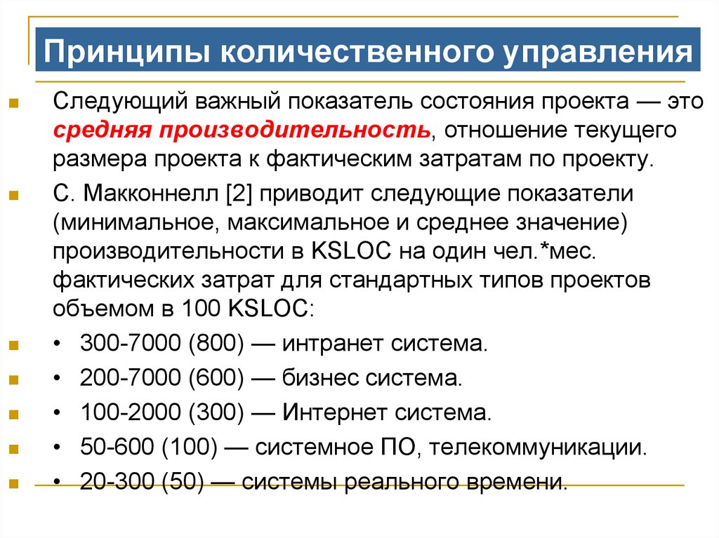 Показатели состояния систем управления. Проектирование программных систем. Количественный принцип это. Коэффициент управляемости. Принцип максимальной продуктивности.