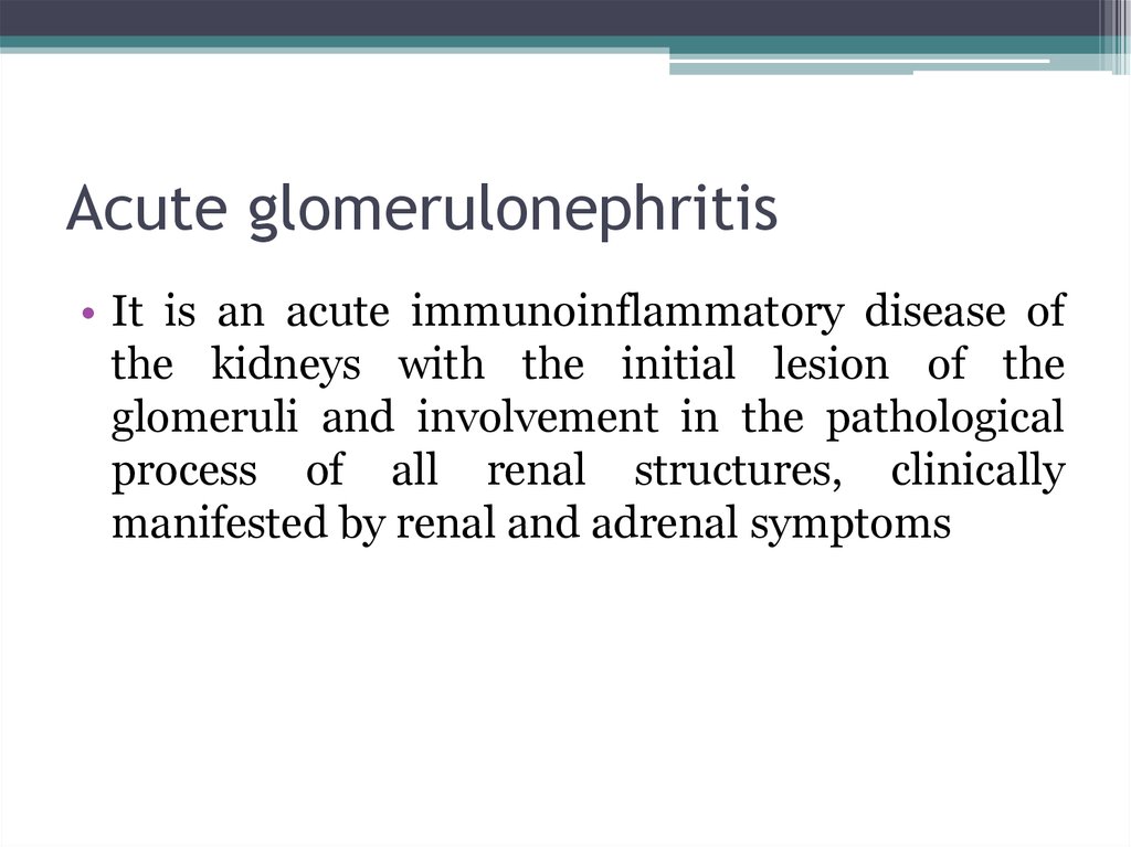 Acute And Chronic Glomerulonephritis Online Presentation 7173