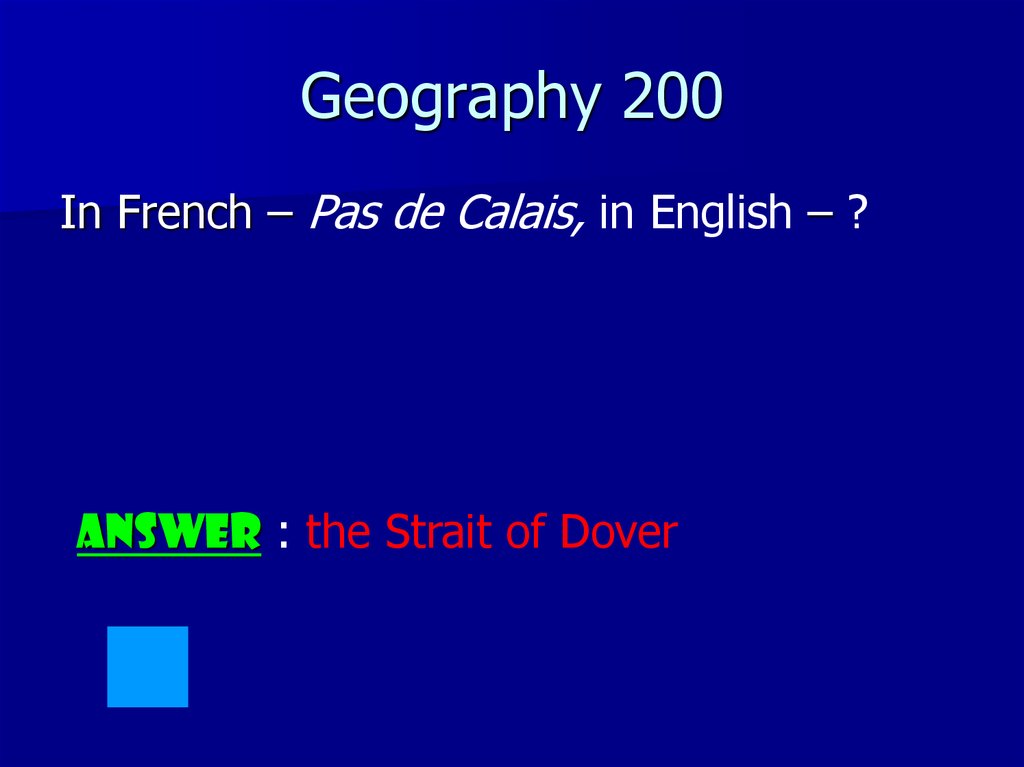Geography 200