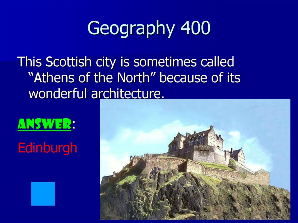 Geography 400