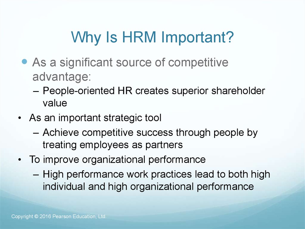 Why Is HRM Important?