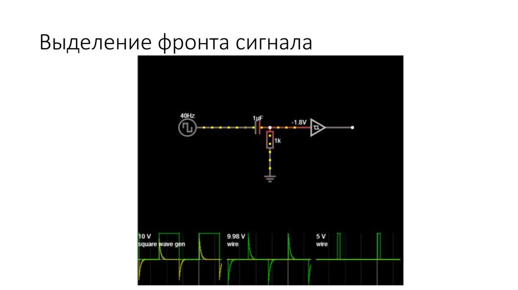 Выделение фронта сигнала