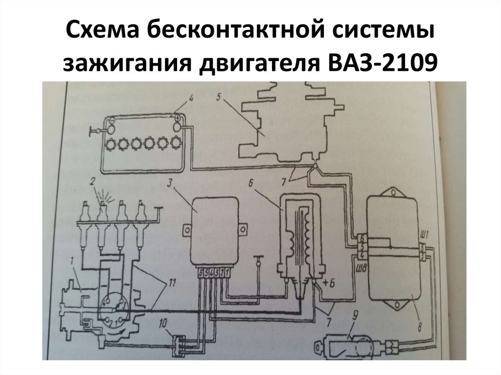 Ваз 09 схема зажигания