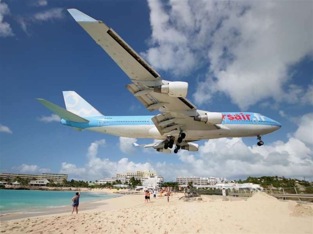 Het vliegveld van St. Maarten - презентация онлайн.