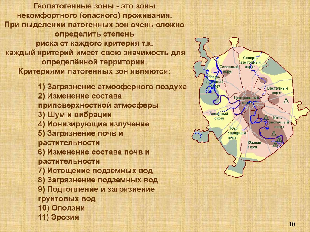 Карта геопатогенных зон москвы