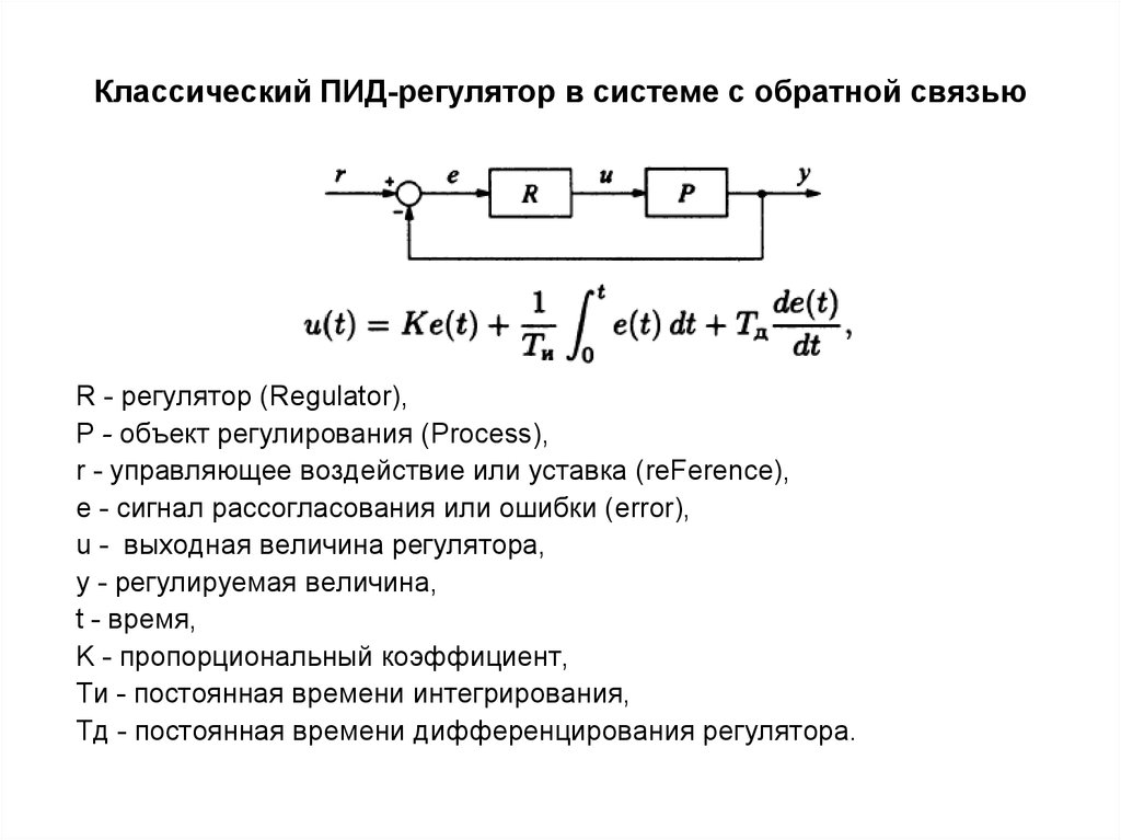 Схема п регулятора