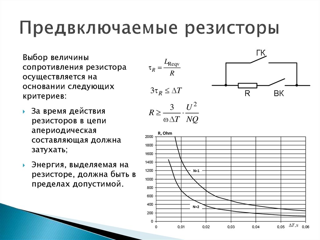 Мощность выделяющаяся на резисторе