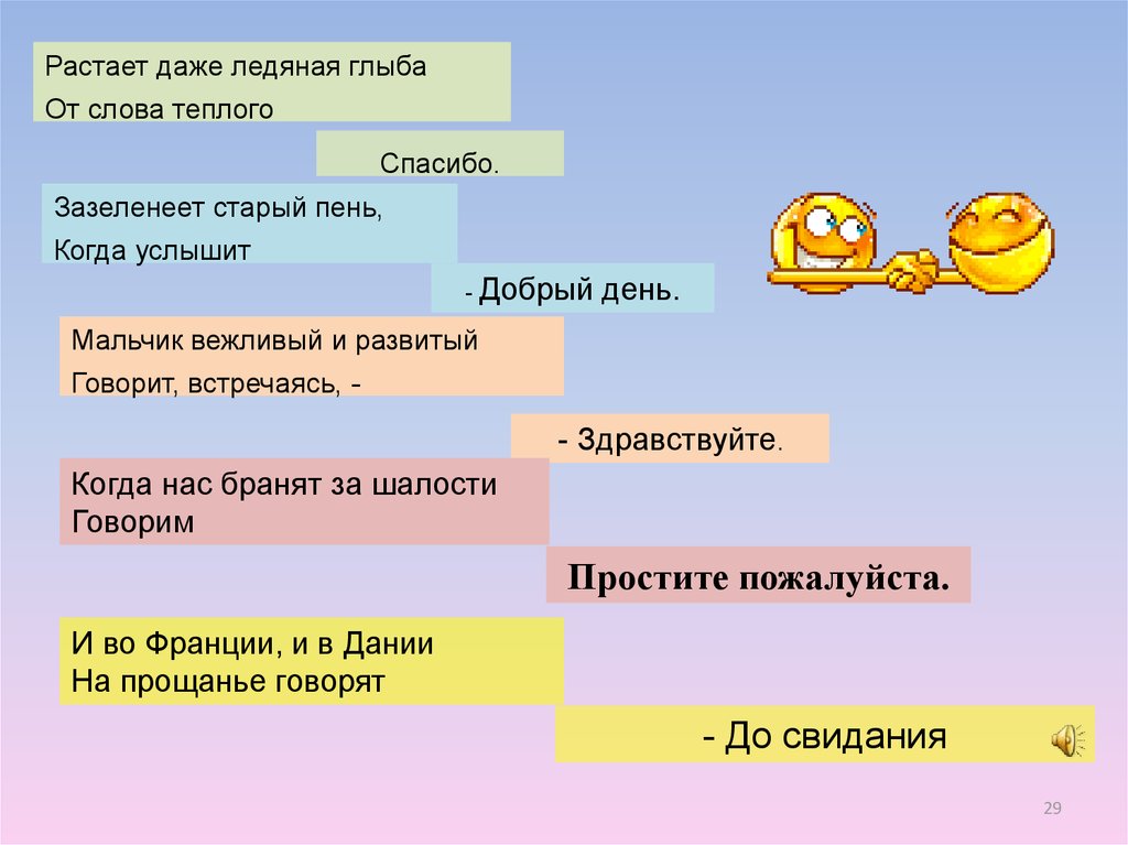 Услышать задание. Словосочетания со словом добро. Растает даже Ледяная глыба от слова теплого. Когда мы говорим Здравствуйте. Мальчик вежливый и развитый говорит встречаясь.