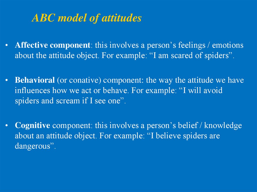 Attitudes And Behavior Online Presentation