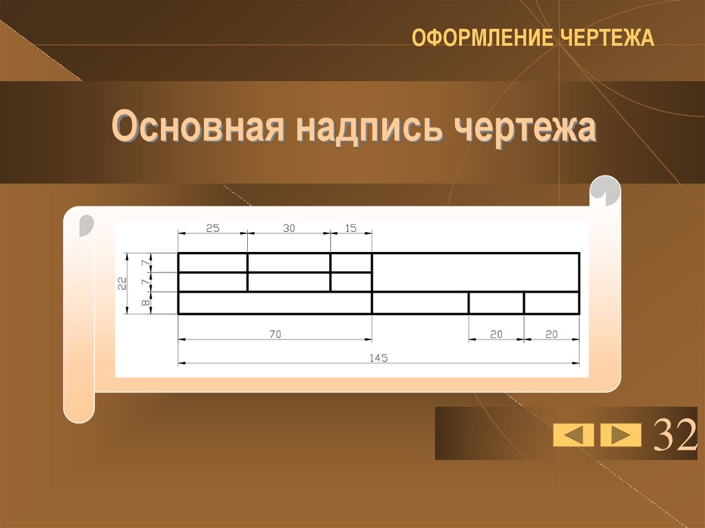 Главная надпись чертежа