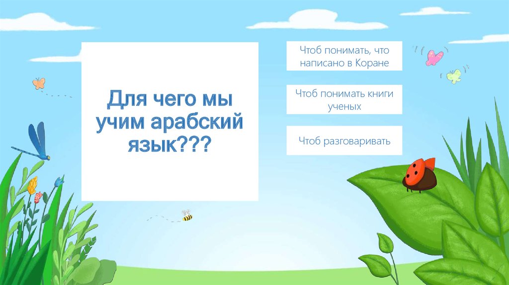 Для чего мы учим арабский язык???