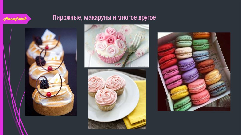 Пирожные, макаруны и многое другое