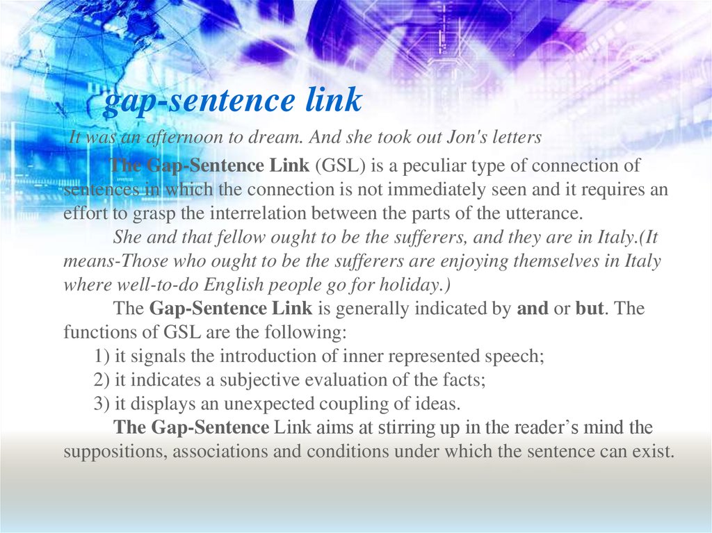 gap-sentence link