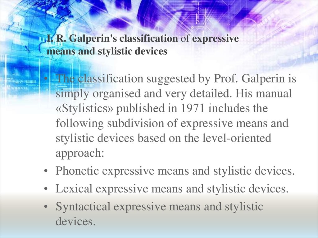 Дипломная работа: Expressive means and stylistic Devices