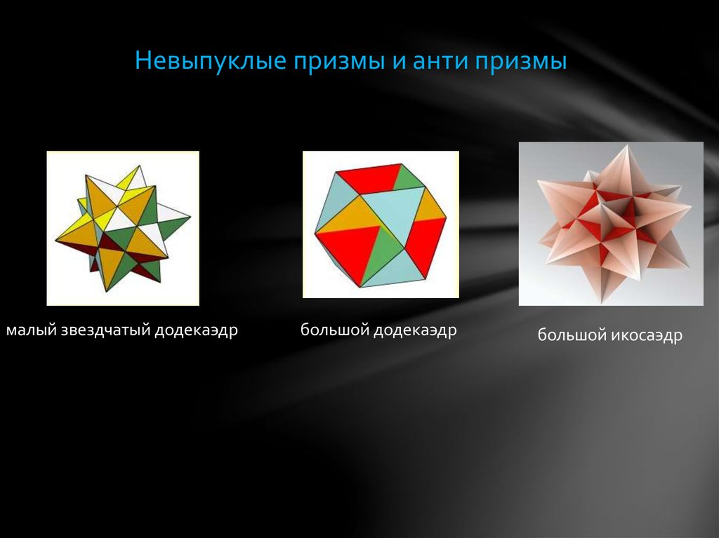 Выпуклые и невыпуклые многогранники презентация