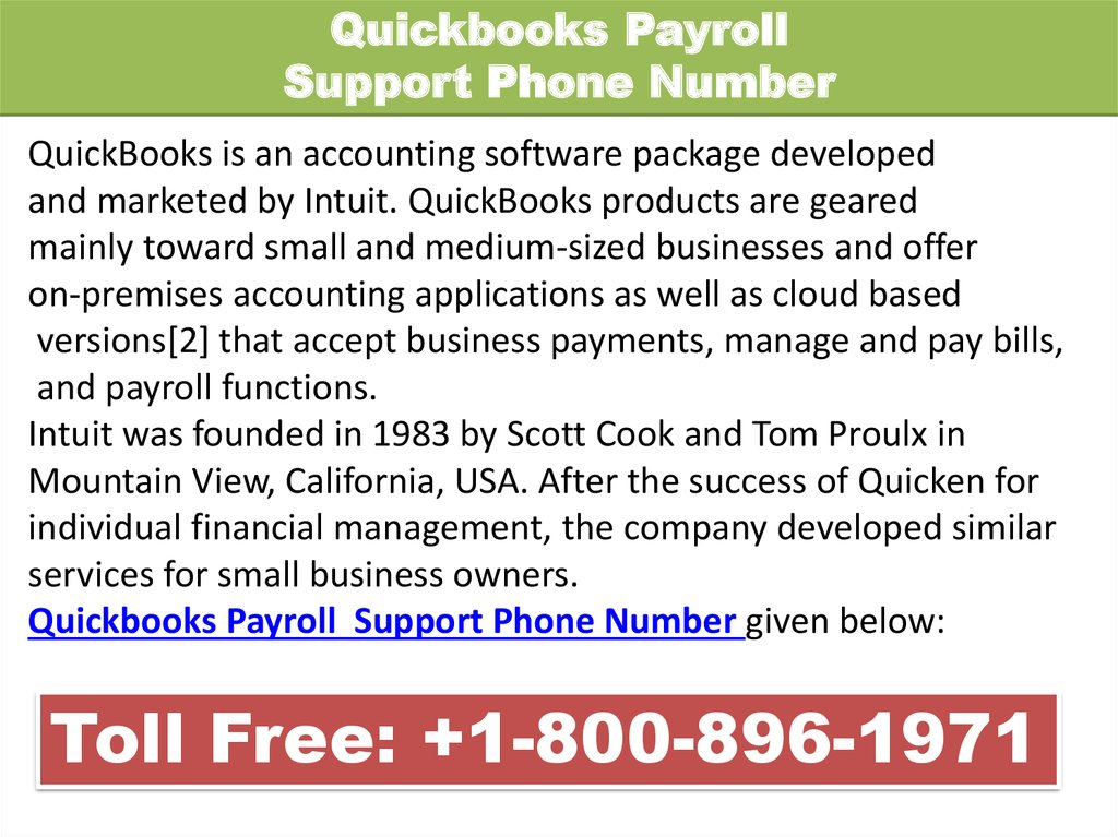 quickbooks accountant online support phone number