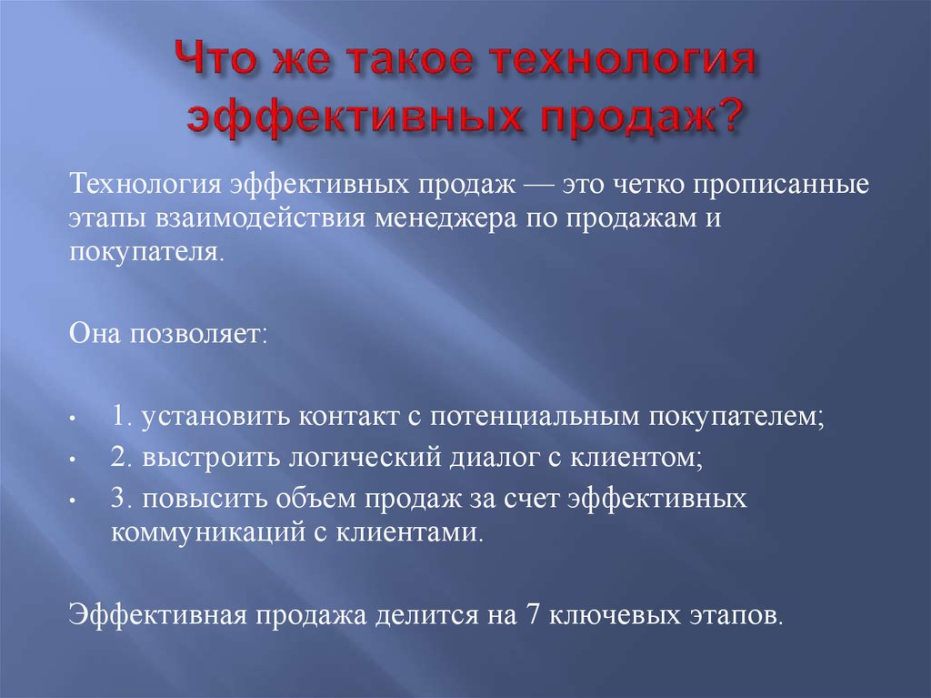 Технология продаж презентация