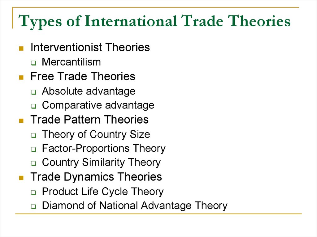 trade theory