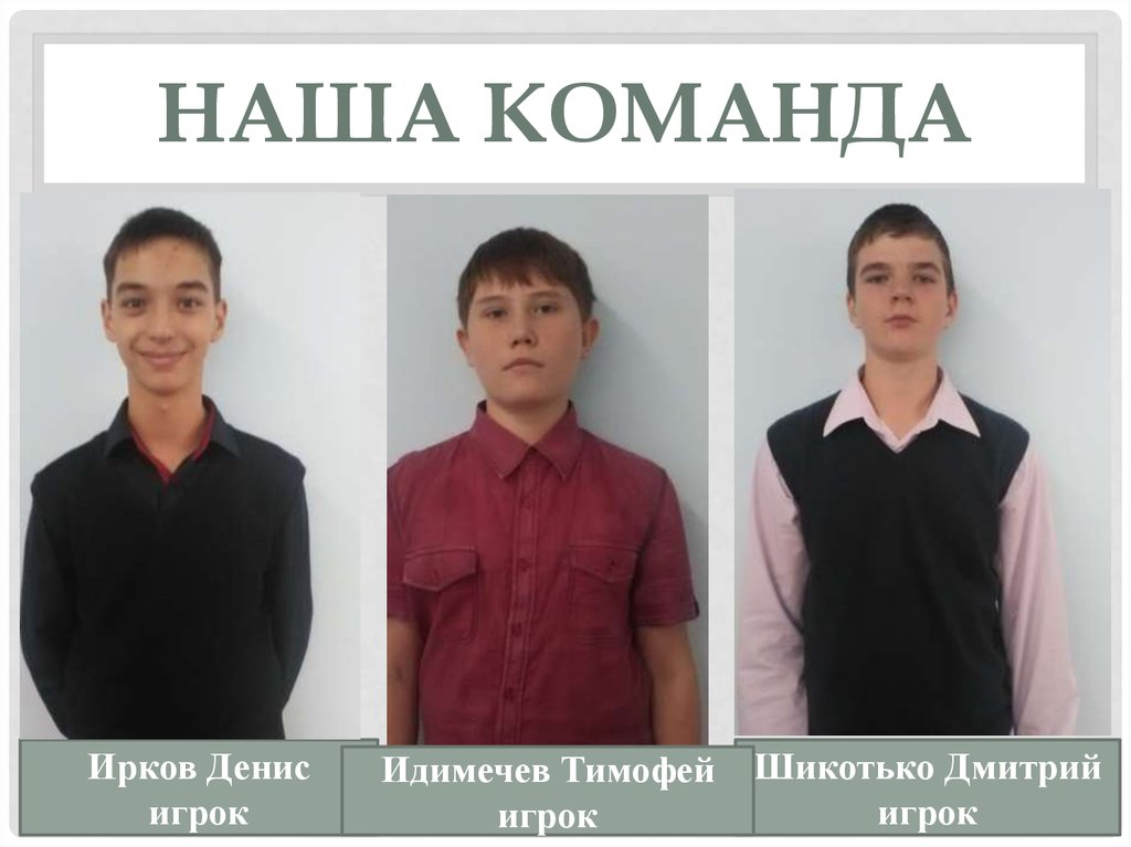 Наша команда