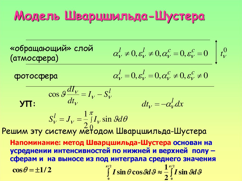 Разностная схема для уравнения переноса