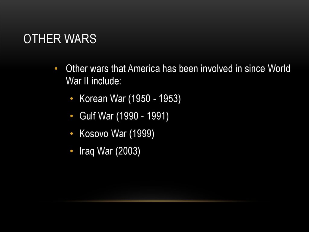 Other Wars