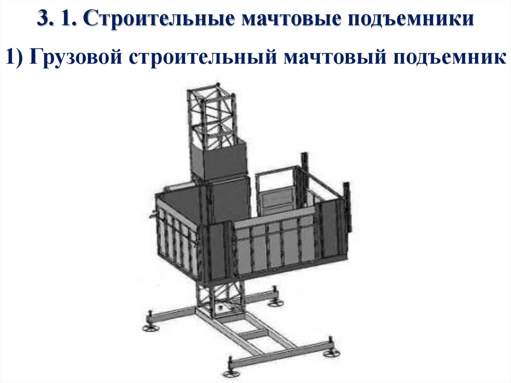 Мачтовый подъемник чертеж