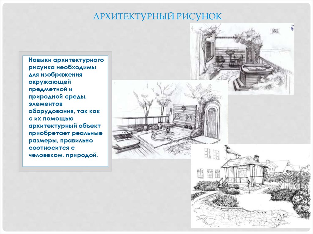 В необходимых рисунках и. Виды архитектурной графики. Виды проектной графики. Виды графики эскиз чертеж. Навыки архитектурных рисований.