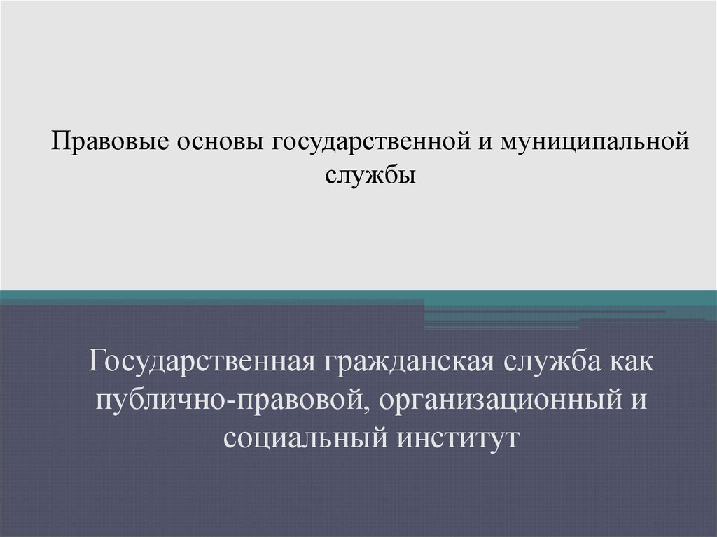 Гос гражданская служба это. Основы государственной и муниципальной службы. Государственная служба как правовой институт. Правовые основы муниципальной службы. Публично-правовые институты.