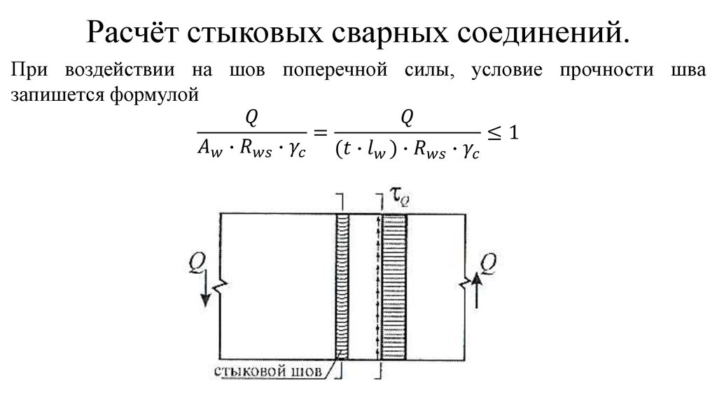 Прочность сварного соединения