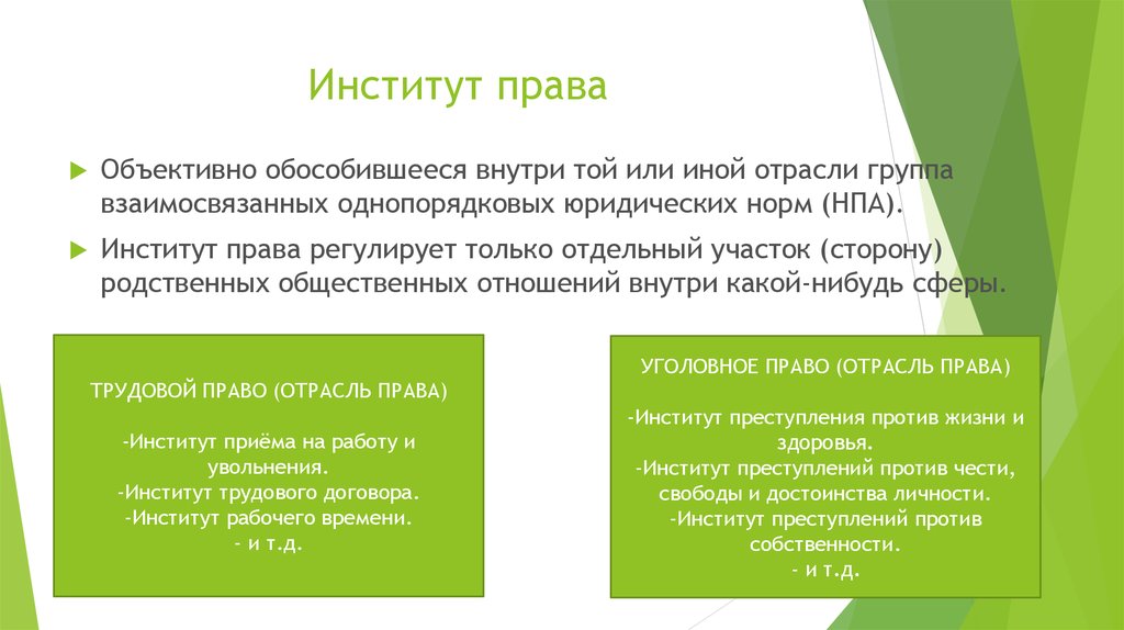 Право обществознание 10 класс. Институты права. Институты правового права. Институт право. Институты права презентация.